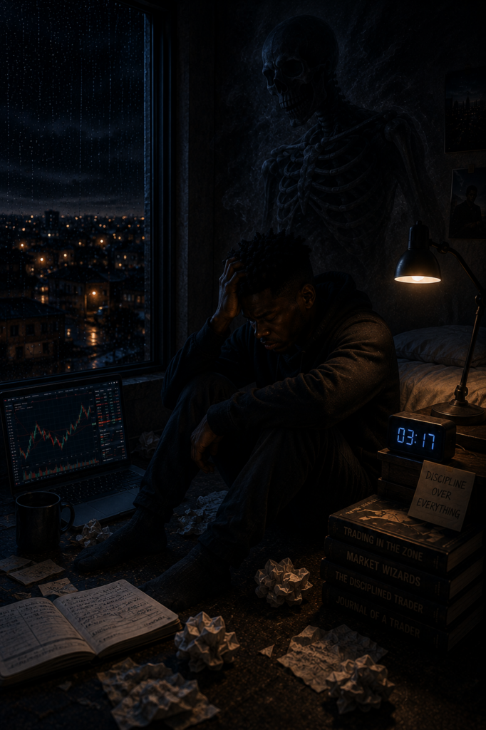 The Collapse Before The Rise through silent emotional survival inside a lonely trading environment