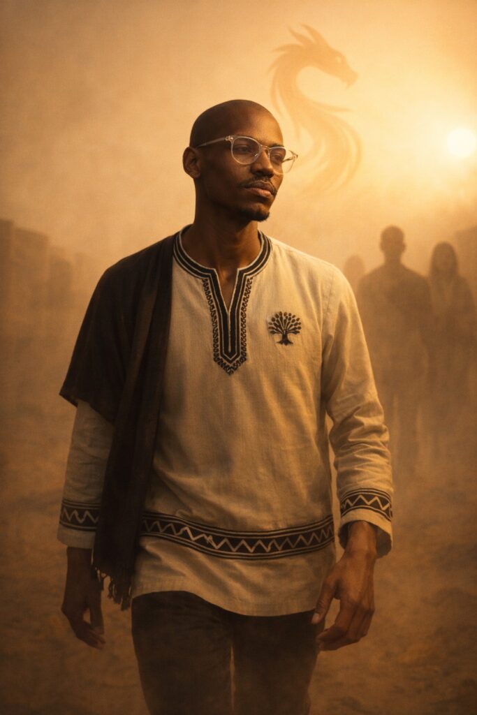 Modern Xhosa man in deep thought representing nervous system regulation and trading discipline psychology