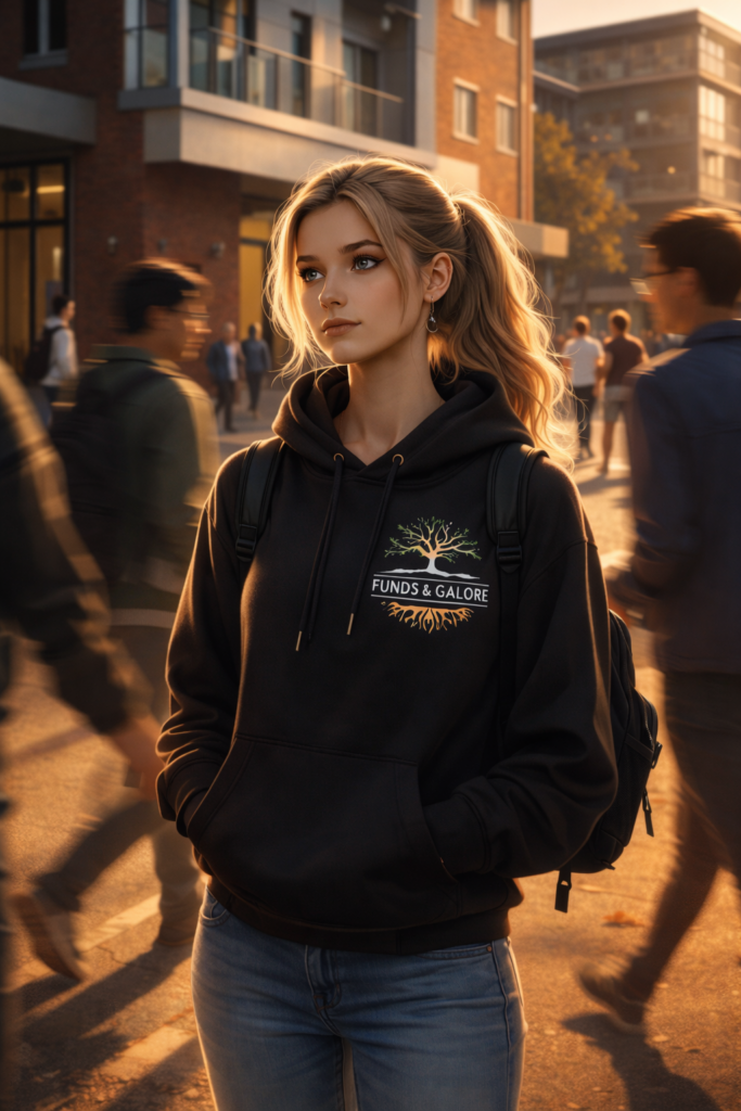 Capitalism vs Curriculum university lecture scene with Afrikaans student observing structured business slides in a classroom environment
