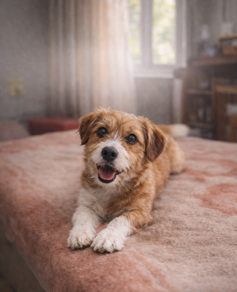 Pankanas resting peacefully on a bed, representing authenticity and the idea of being real again in everyday life

