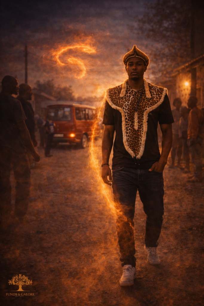 South African township trader journey close-up of a focused trader analysing financial charts with discipline and cultural identity