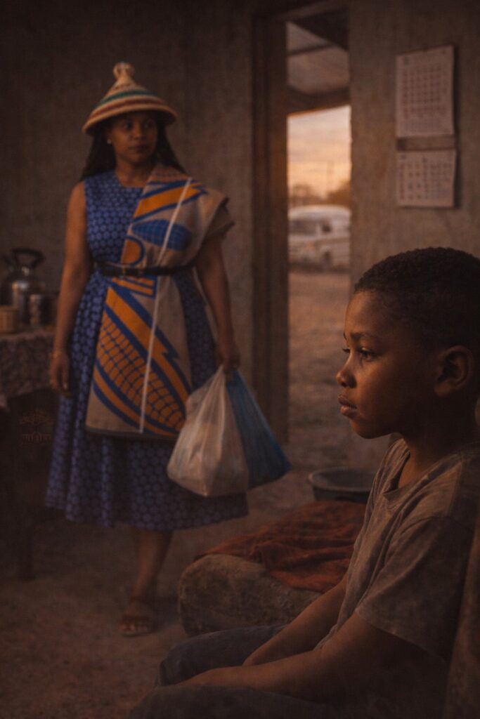 mum's  love: you through unspoken rules inside a modest township home with a Sotho mother present