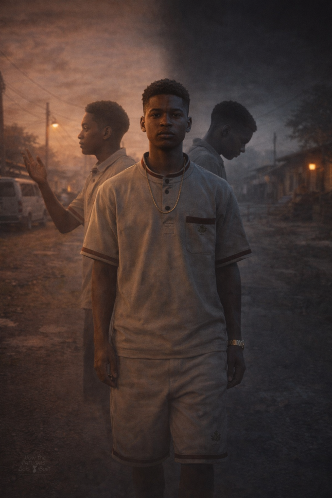 The Child Who Learned to Disappear sitting alone in a dim room reflecting internal fading and emotional withdrawal