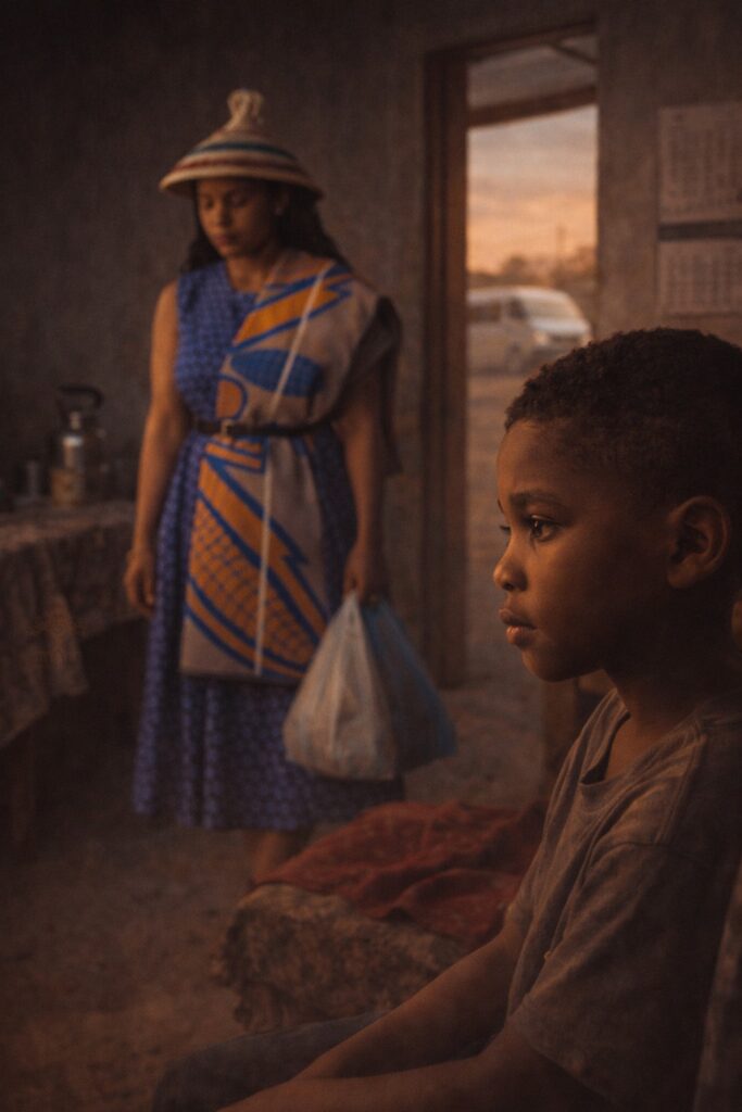 how she shaped you through emotional awareness in a township home with a Sotho mother and child

