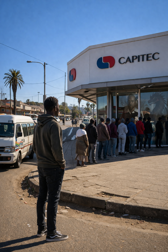 What your bank doesnt teach you shown through a township bank queue and everyday financial behaviour