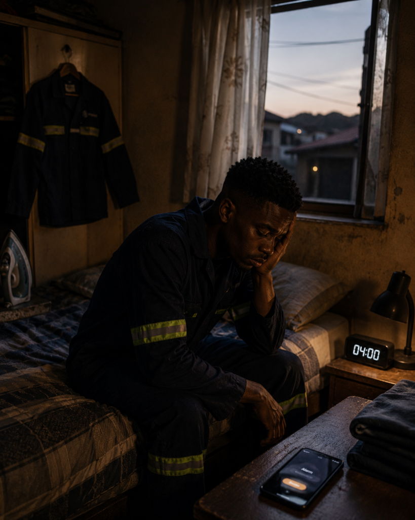 When Normal Starts Feeling Heavy in a South African township bedroom at 4AM before work