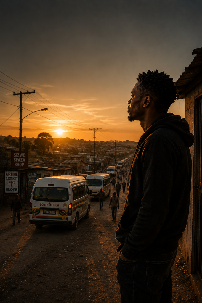  A South African boy:  through quiet awareness and observation during a township sunset

