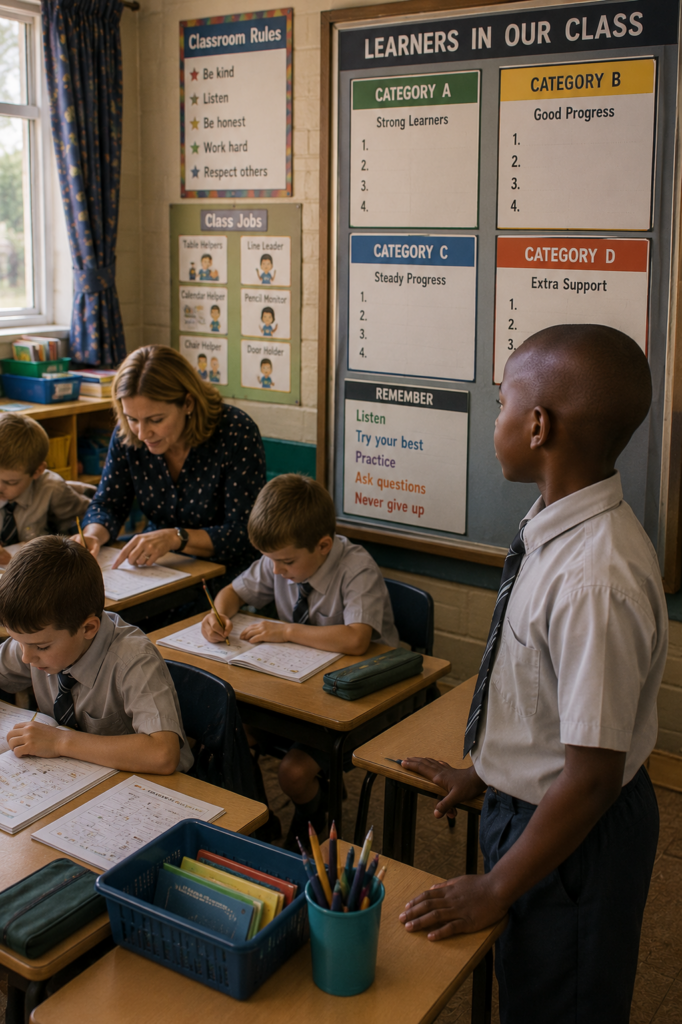  showing the private school learning system that shaped young Mpumelelo's educational journey