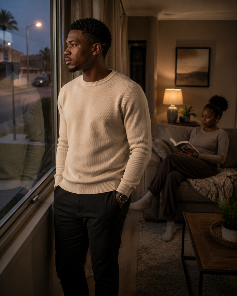 The Child Who Watched as an adult quietly recognising familiar emotional patterns inside his own South African home.