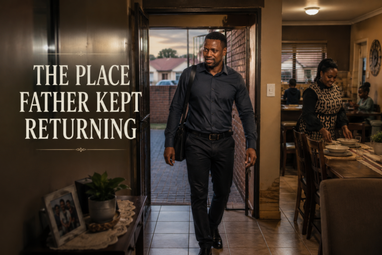 The Place Father Kept Returning as a South African father arrives home from work to his family during their ordinary evening routine.
