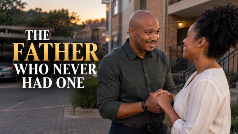 The Father Who Never Had One holds his partner’s hands after learning he is going to become a father.