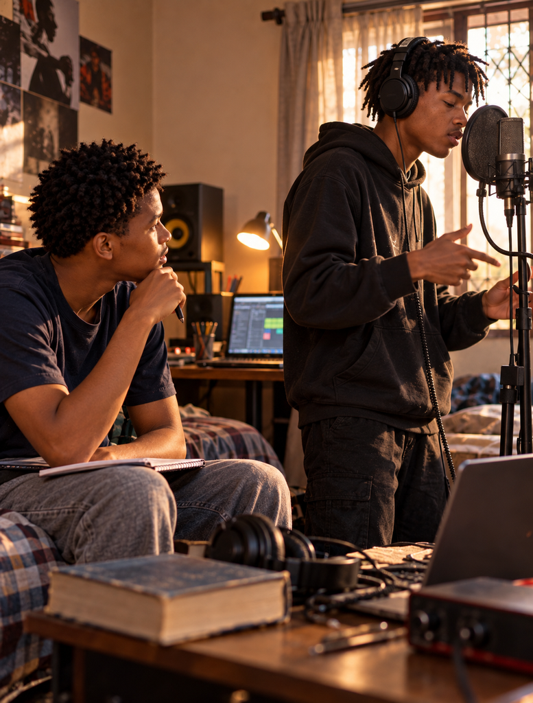 Knew It Was the Dark – teenage Puff learning from another skilled rapper as his music develops